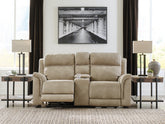 J&M Furniture - Ashley Furniture - Next-Gen DuraPella Power Reclining Loveseat with Console - PWR REC Loveseat/CON/ADJ HDRST - 5930218